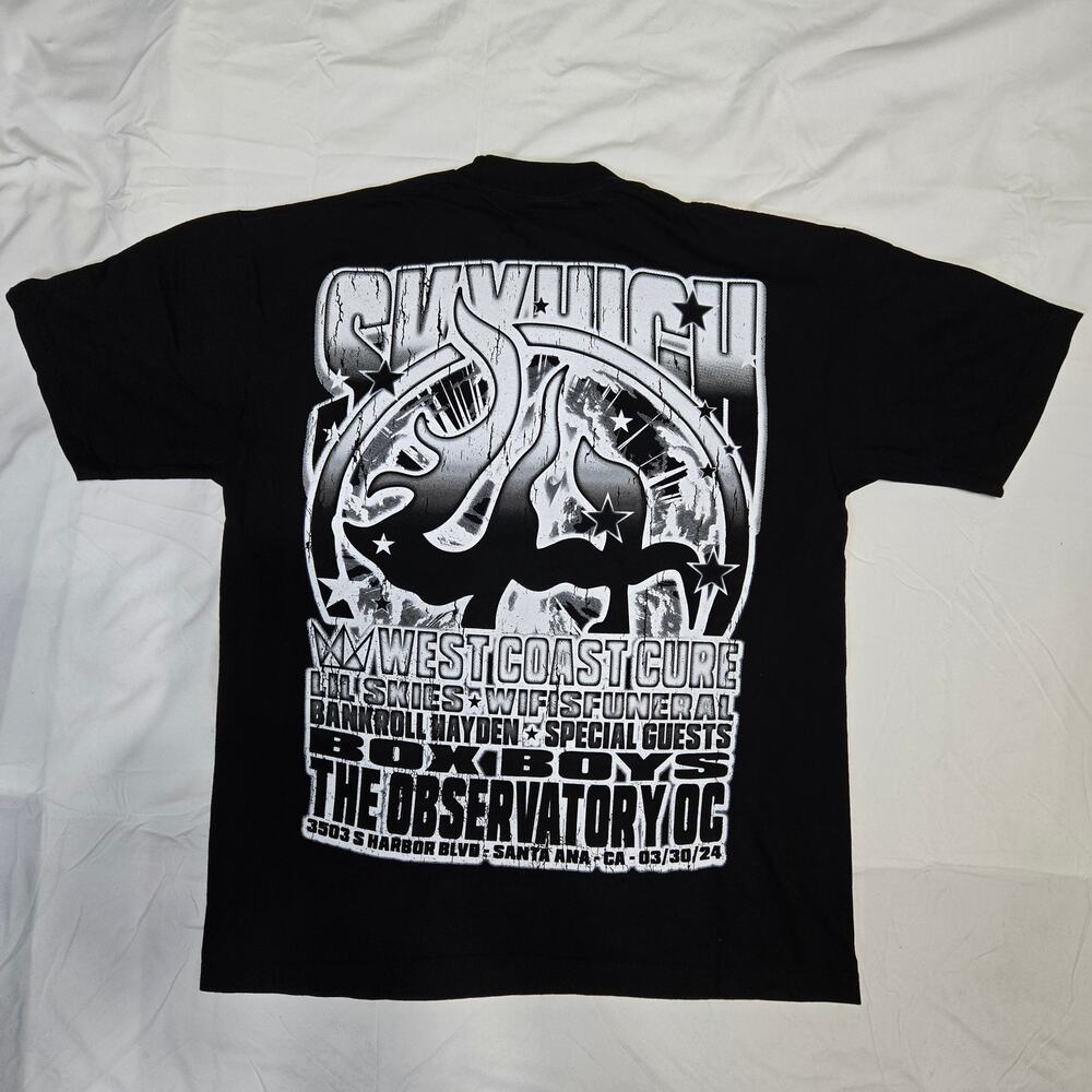 Lost Hills West Coast Cure Tour Skulls Tee Large RARE - Picture 2 of 11